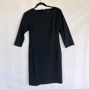 Ann Taylor size 0 long sleeve black dress